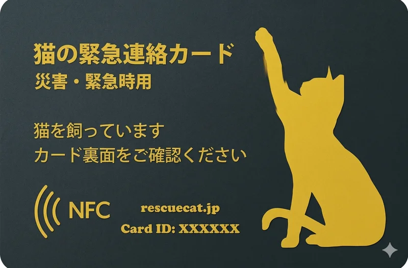 Rescue Cat Card イエロー
